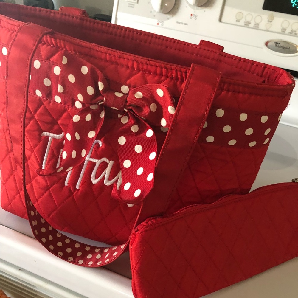Insulated monogrammed “Tiffany” Lunch tote bag